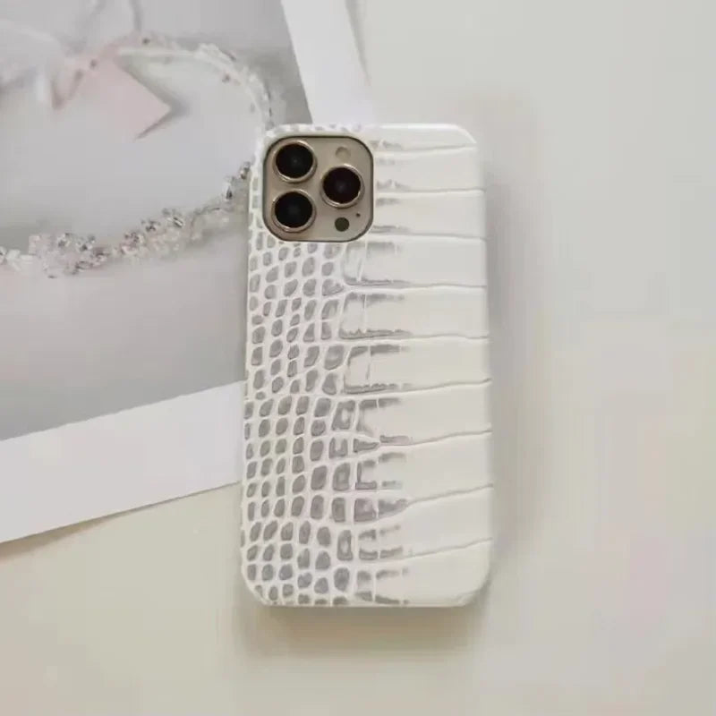 Gradient Crocodile Pattern Phone Case For iPhone