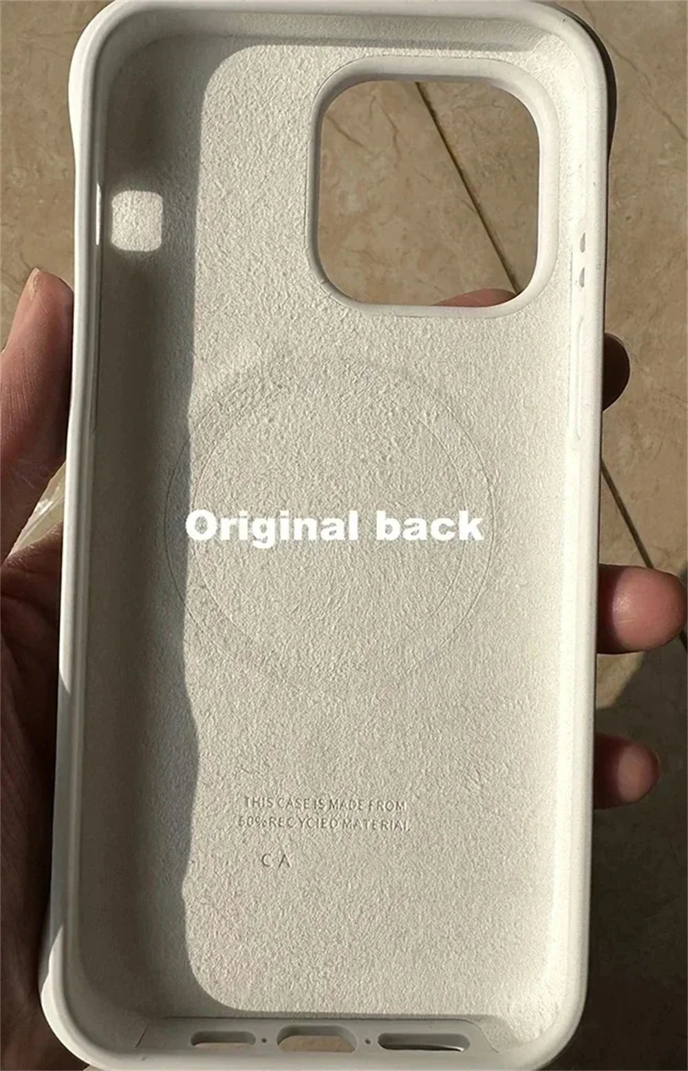 Ripple Engraved Letters Magnetic Silicone Case iPhone