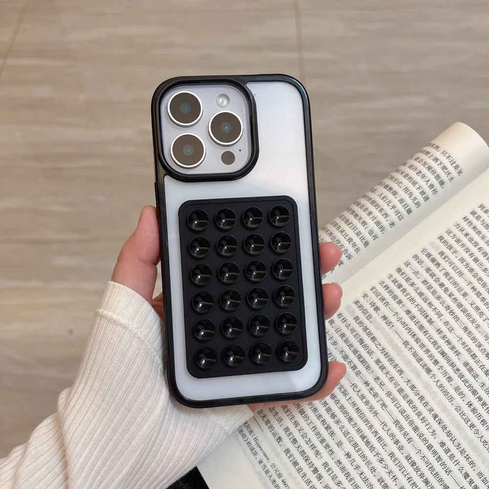 Suction Cup Airbag Clear Phone Case