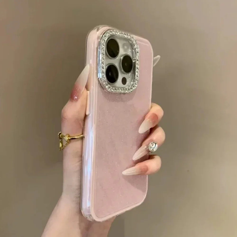 3 in 1 Glitter Candy Color Phone Case