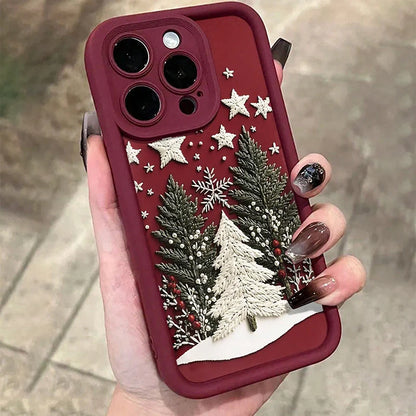 Christmas Tree Soft Phone Case for iPhone