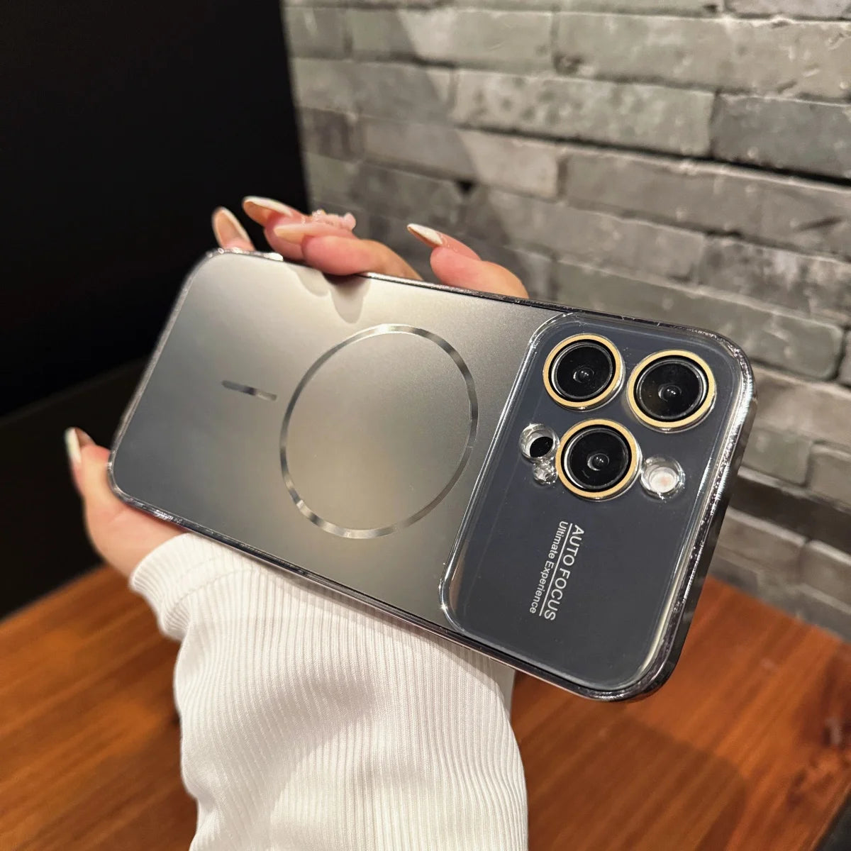 Magnetic Frosted Glass Case For iPhone