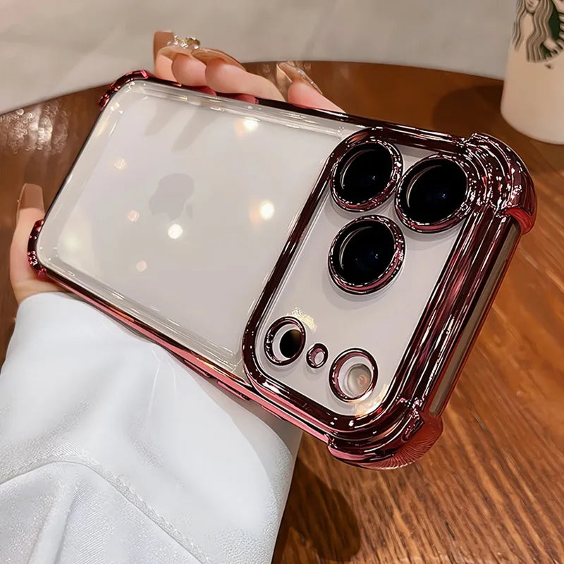 Transparent Electroplated Bumper Phone Case