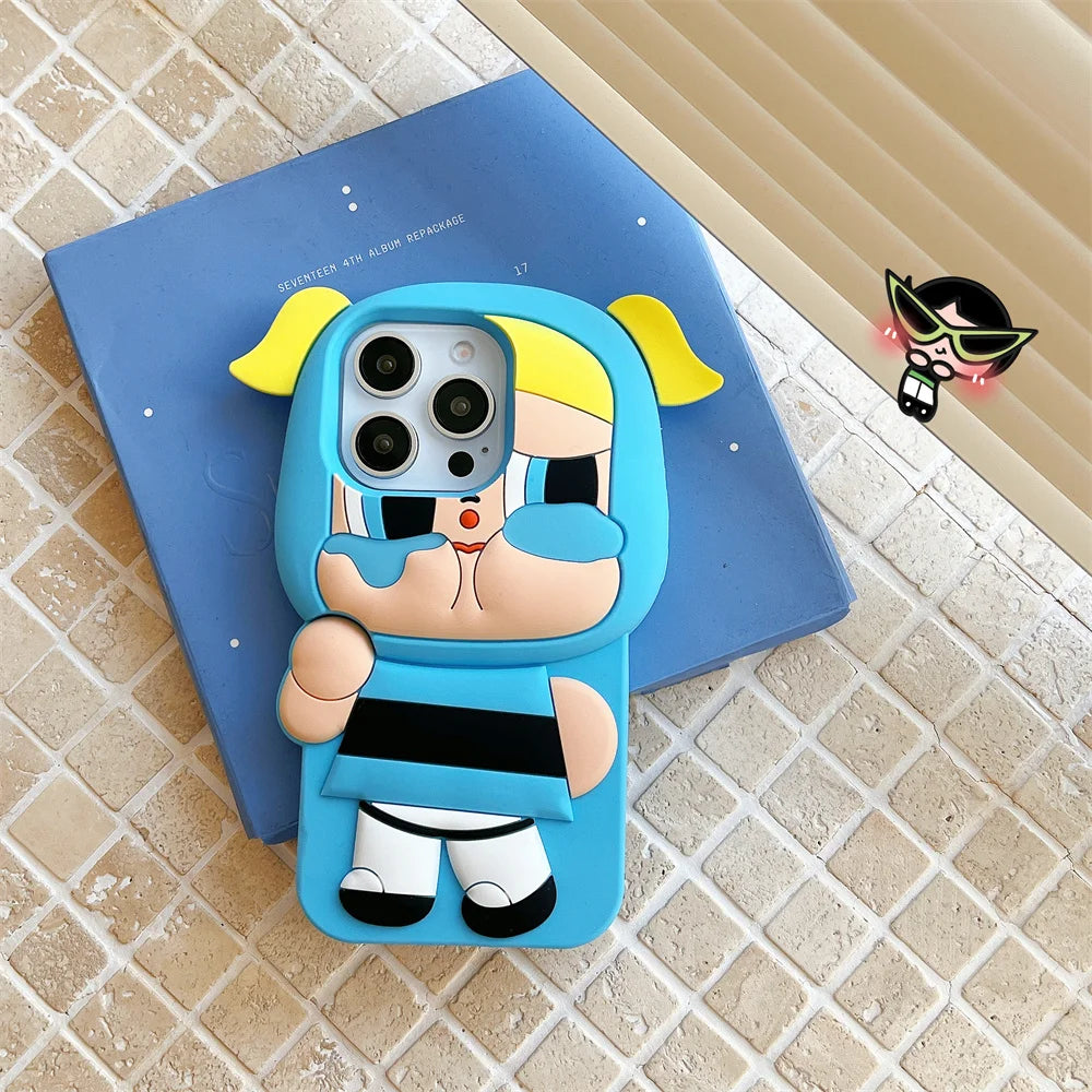 3D Cartoon Powerpuff Girls Phone Case