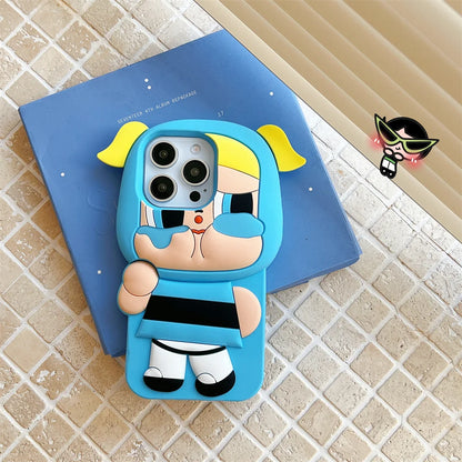 3D Cartoon Powerpuff Girls Phone Case