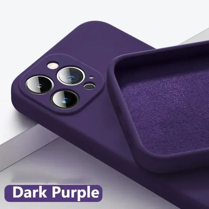 Solid Color Silicone Phone Case