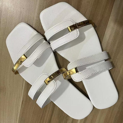 DivineComfort™ Women's Elegant Slide-On Flip Flops