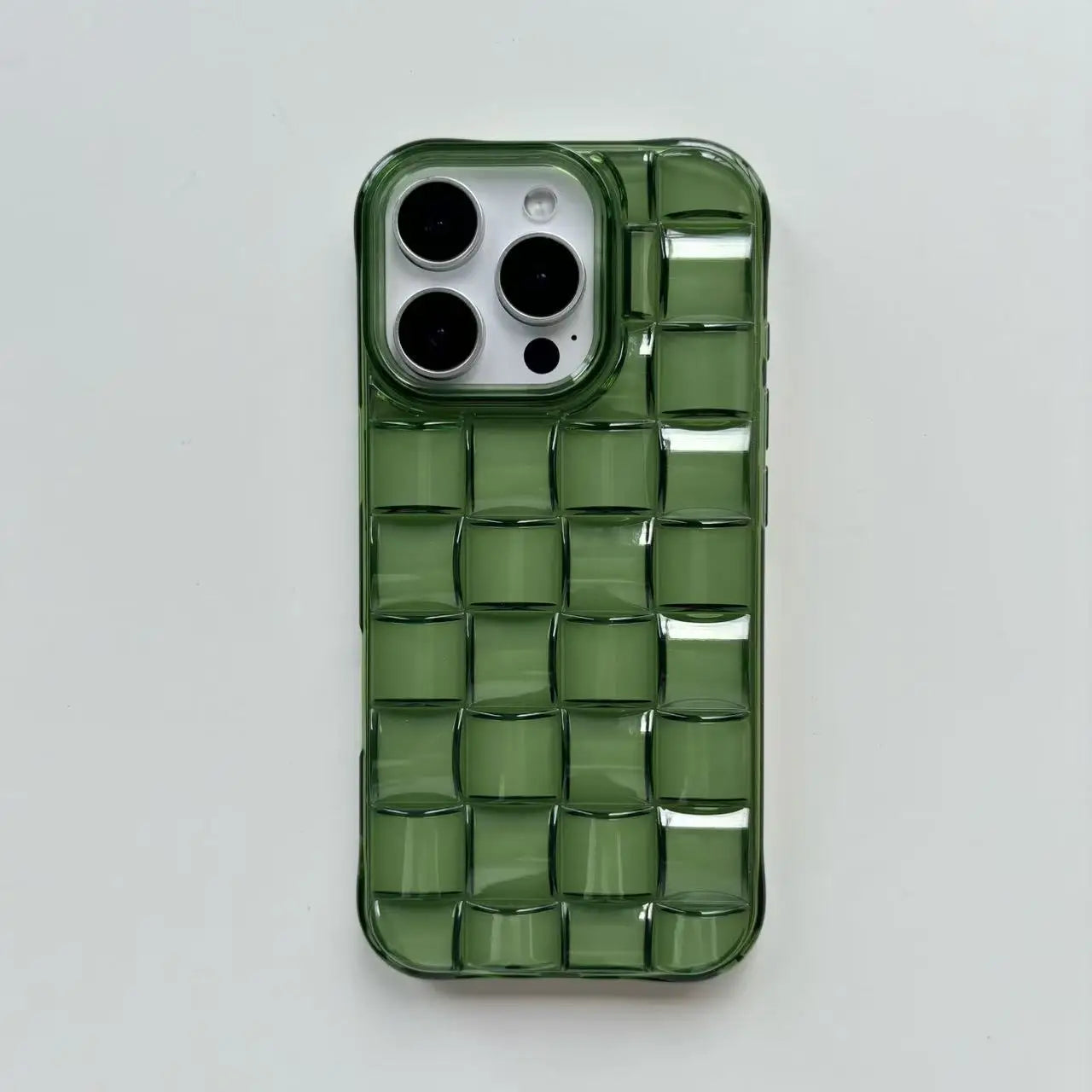 Green Woven Plaid Phone Case