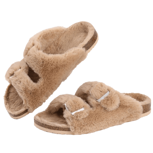 CozyStep™: Women's Footbed Plush Slippers