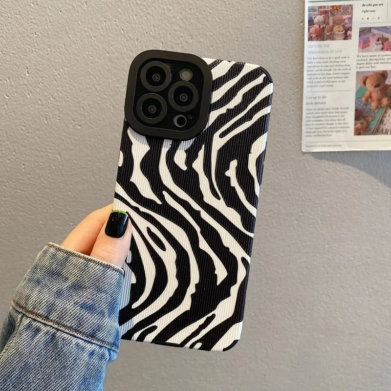 Zebra Stripes Silicone Phone Case