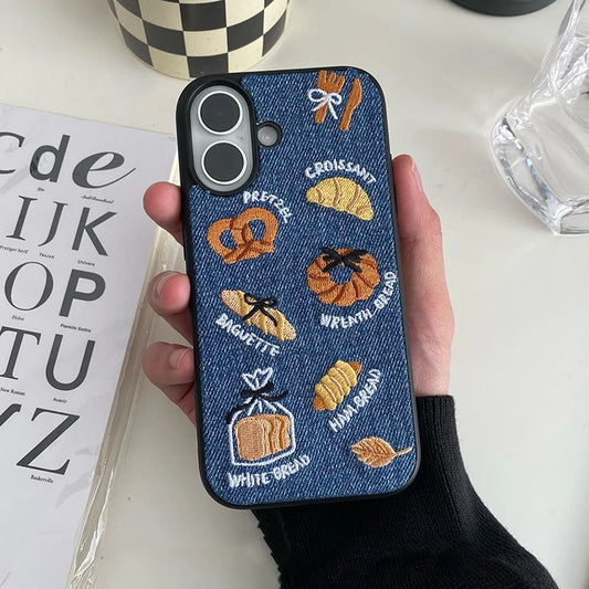Retro Denim Fabric Phone Case
