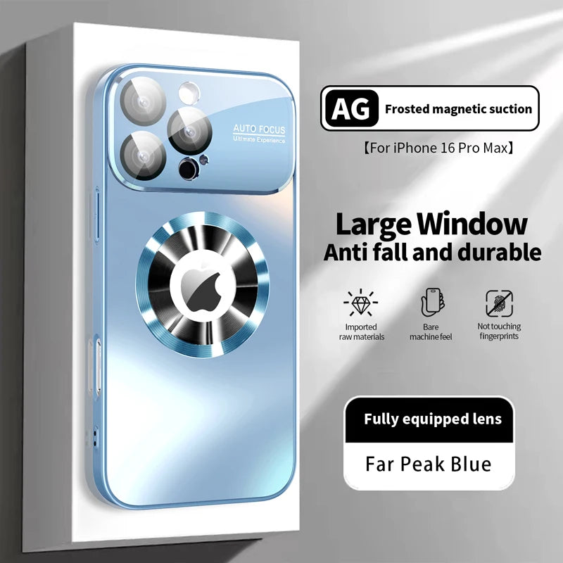 Titanium Metallic Magnetic Matte Case For iPhone