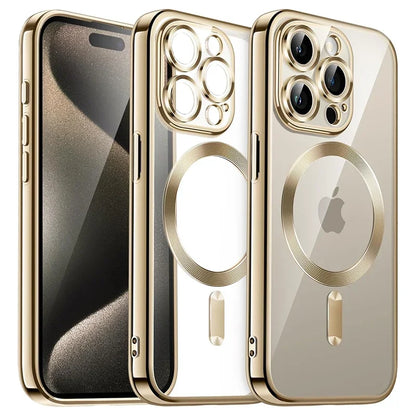 Magnetic Clear Plating Phone Case