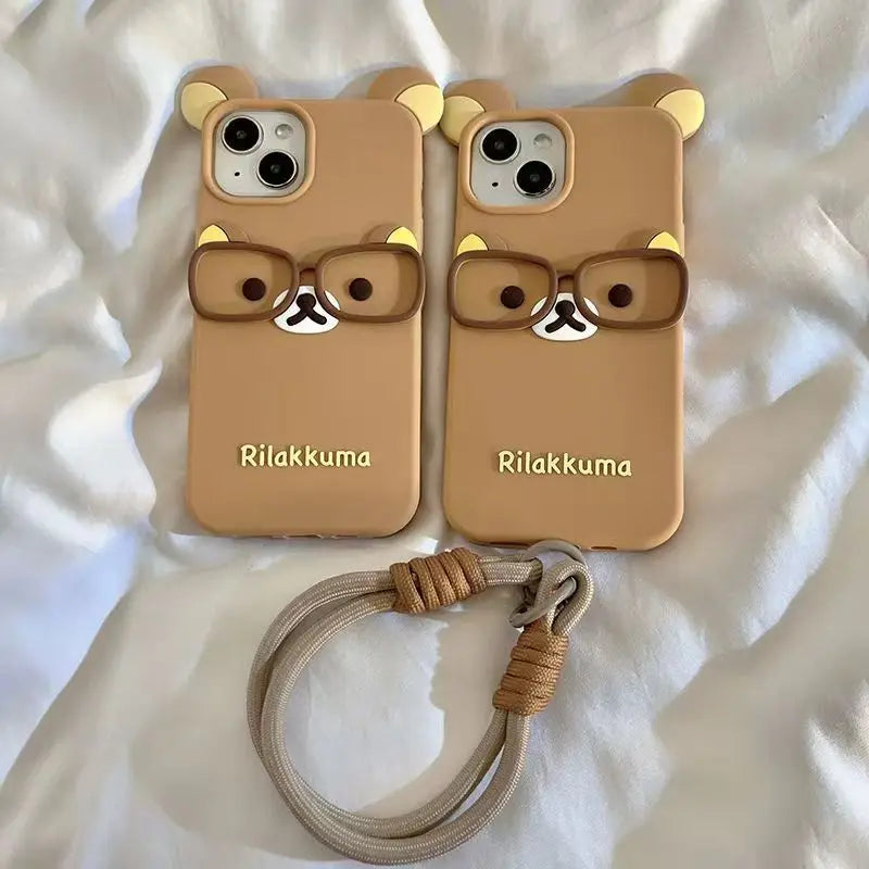 3D Cartoon Rilakkuma Bear Phone Case