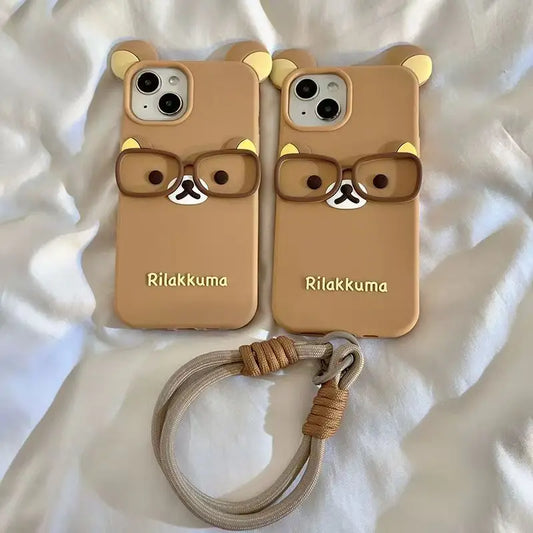 3D Cartoon Rilakkuma Bear Phone Case