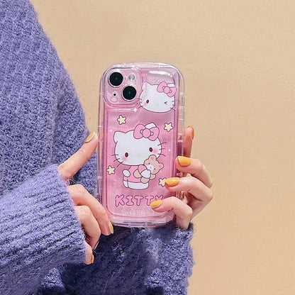 Hello Kitty Kuromi 3D Dog Chain Phone Case
