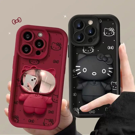 Hello Kitty Makeup Mirror Phone Case