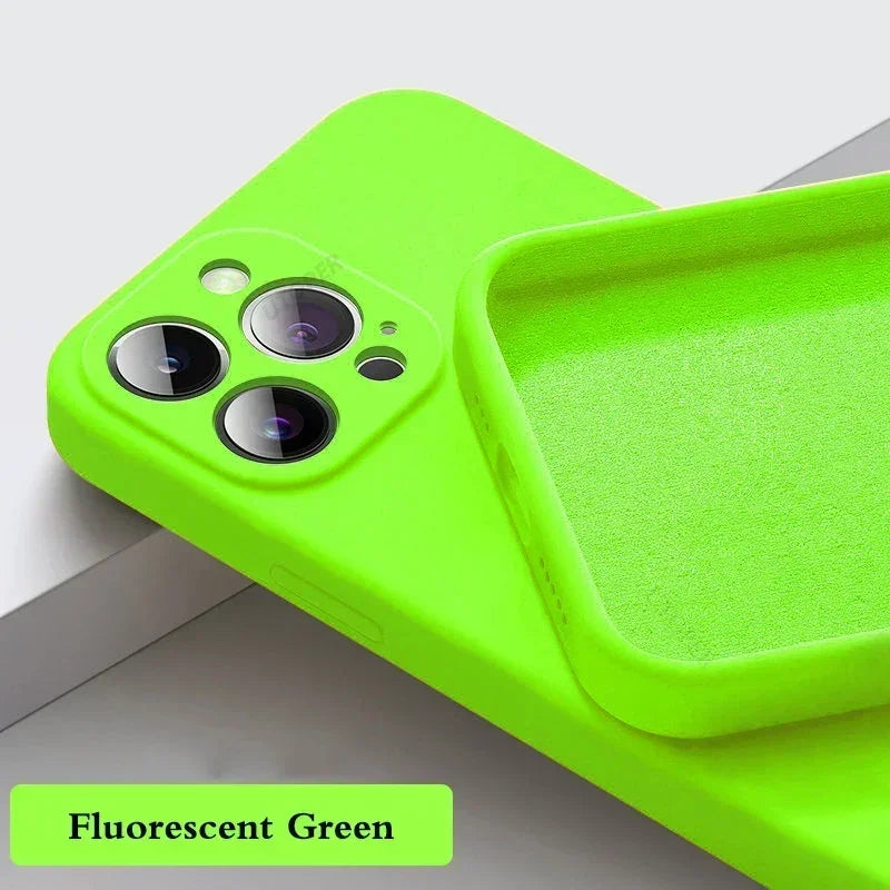 Solid Color Silicone Phone Case