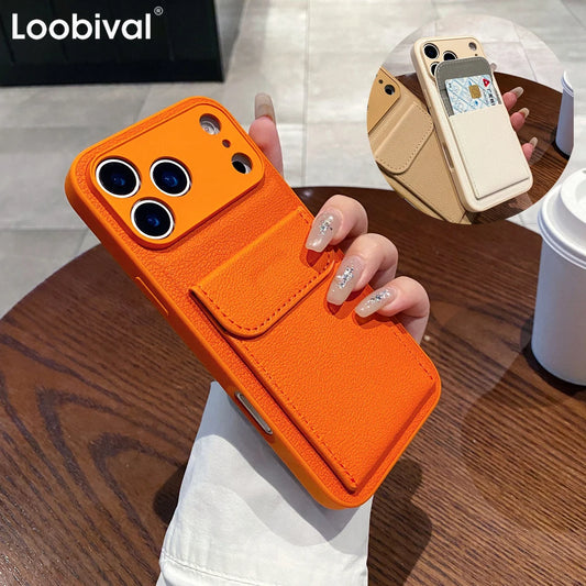 PU Leather Card Wallet Phone Case