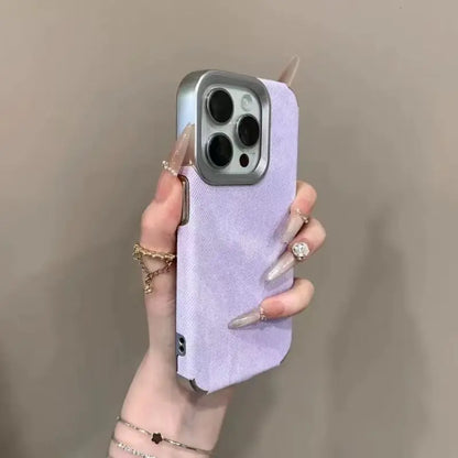 Matte Faux Leather Phone Case