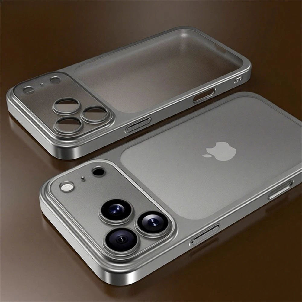 Matte Electroplated Hard Case For iPhone