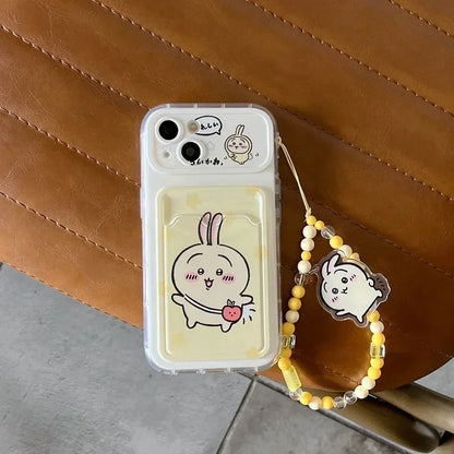 Chiikawa Card Wallet Phone Case