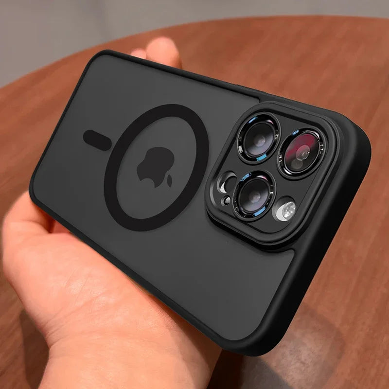 Matte Magnetic Armor Phone Case
