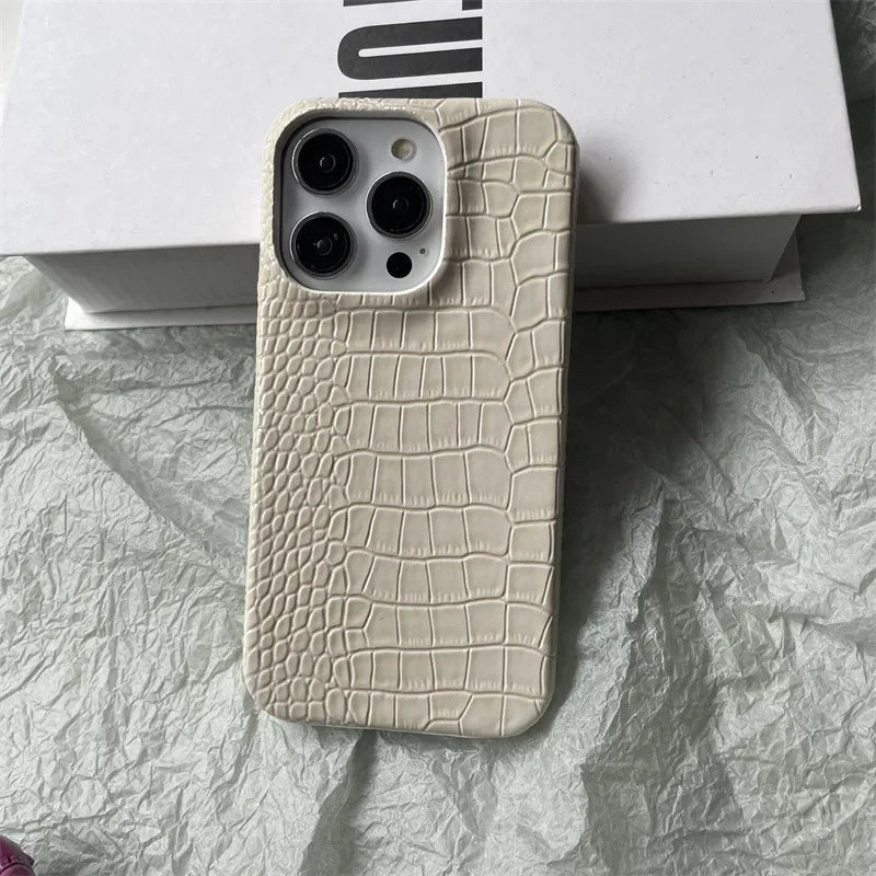 Crocodile Pattern Leather Phone Case