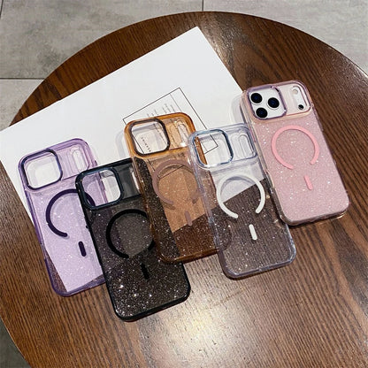 Glitter Magnetic Phone Case For iPhone
