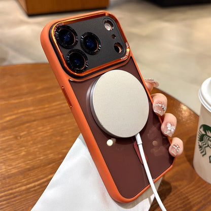 Transparent Magnetic Plating Camera Protection Case iPhone