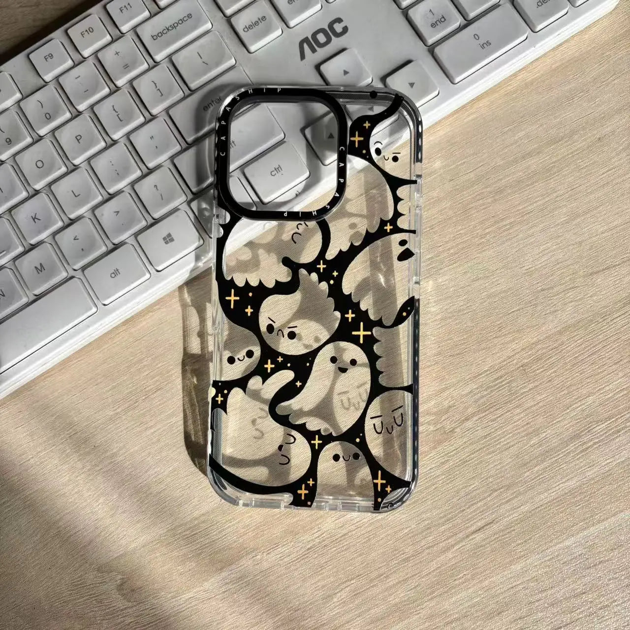 Cute Ghost Transparent Phone Case