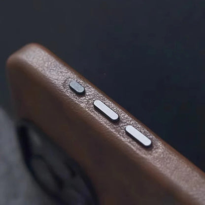 Retro Crazy Horse Leather MagSafe Phone Case