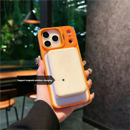 Transparent Magnetic Bracket Phone Case