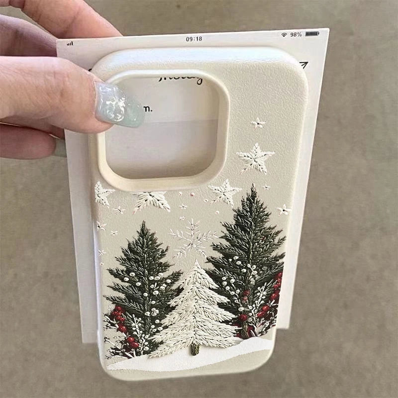 Christmas Tree Silicone Phone Case for iPhone