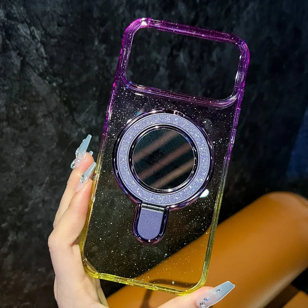 Glitter Gradient Clear Phone Case
