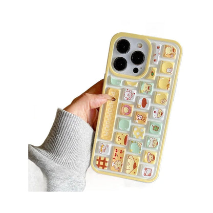 Kuromi Hello Kitty Purin 3D Phone Case
