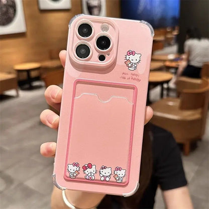 Hello Kitty Card Holder Clear Phone Case