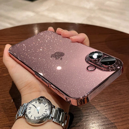 Glitter Transparent Plating Phone Case