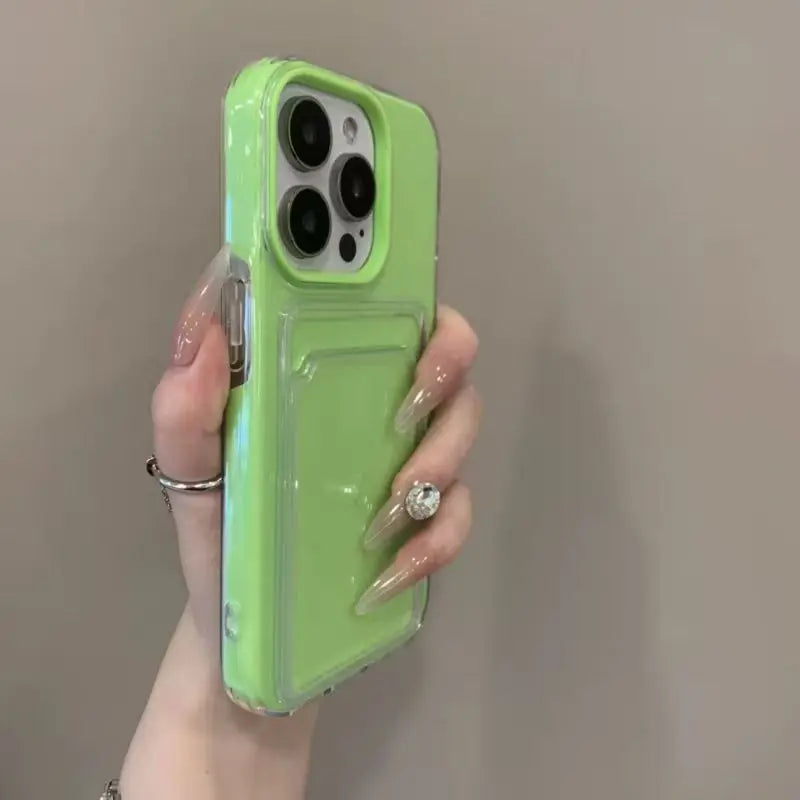 Card Holder Bumper Case For iPhone