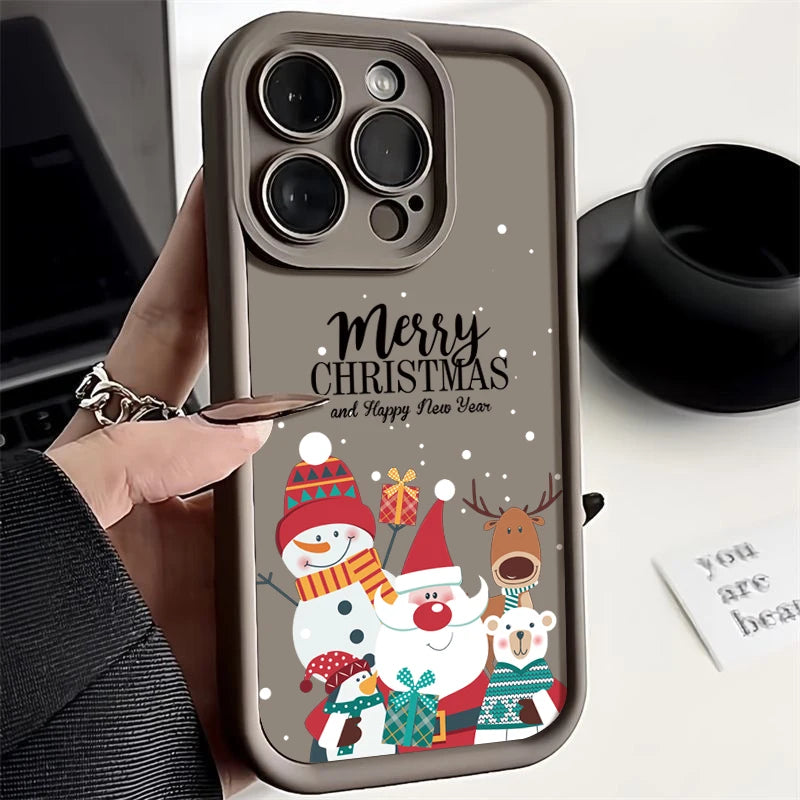Christmas Pattern Soft Silicone Phone Case