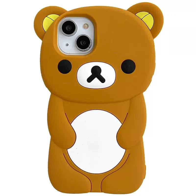 Rilakkuma Bear Silicone Soft Case iPhone