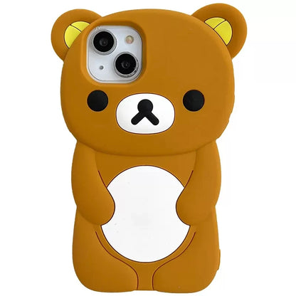 Rilakkuma Bear Silicone Soft Case iPhone