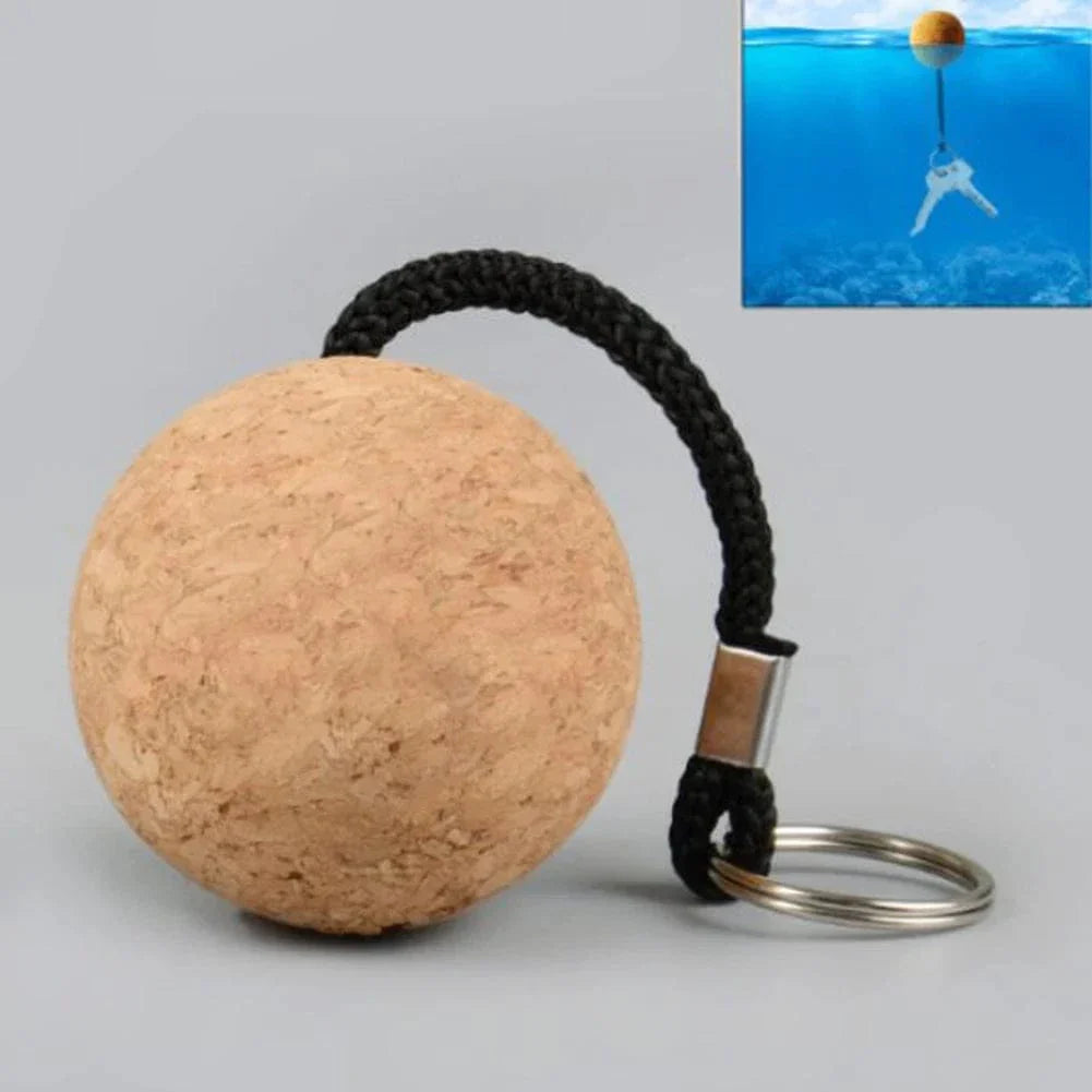 AquaGrip™ Floating Cork Keyring – Never Lose Your Keys to the Water Again!