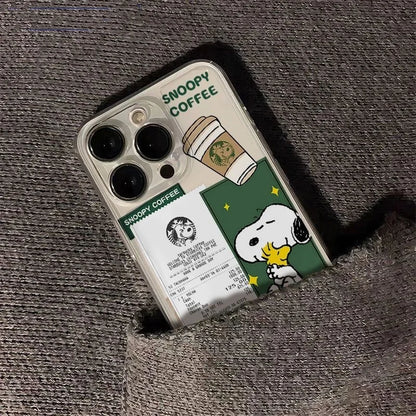 Snoopy Cartoon Clear TPU Phone Case