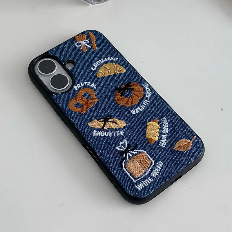 Retro Denim Fabric Phone Case