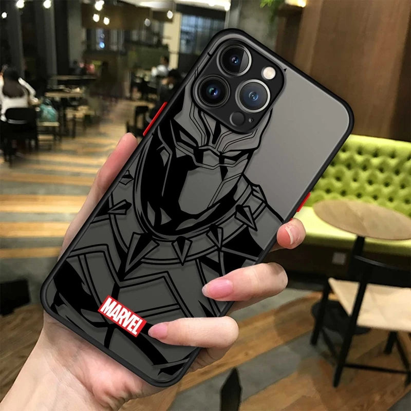 Marvel Character Clear Phone Case For iPhone