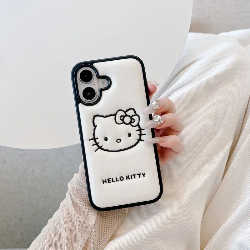 Hello Kitty Cartoon Leather Phone Case