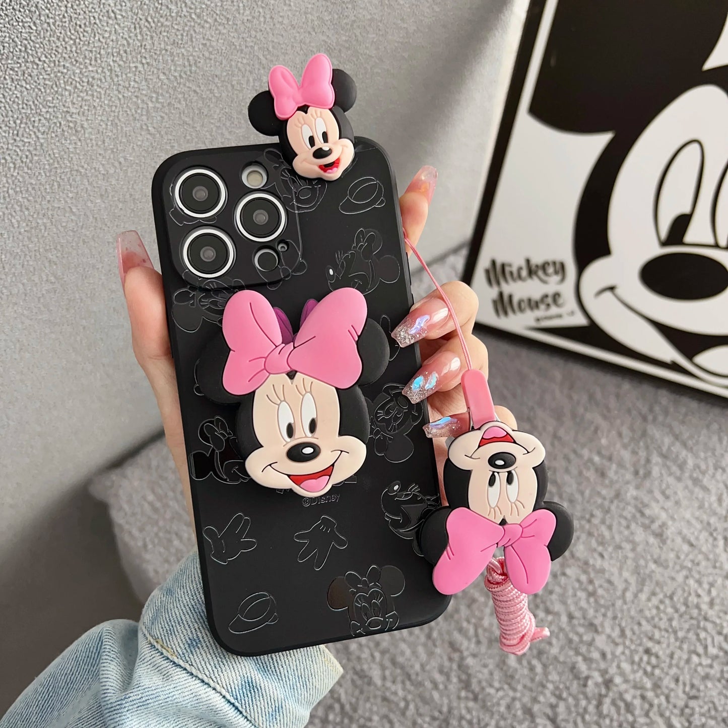 Minnie Mickey Head Phone Case for iPhone