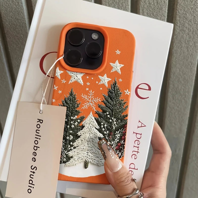 Christmas Tree Silicone Phone Case for iPhone