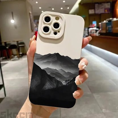 Black Mountain Peak Phone Case